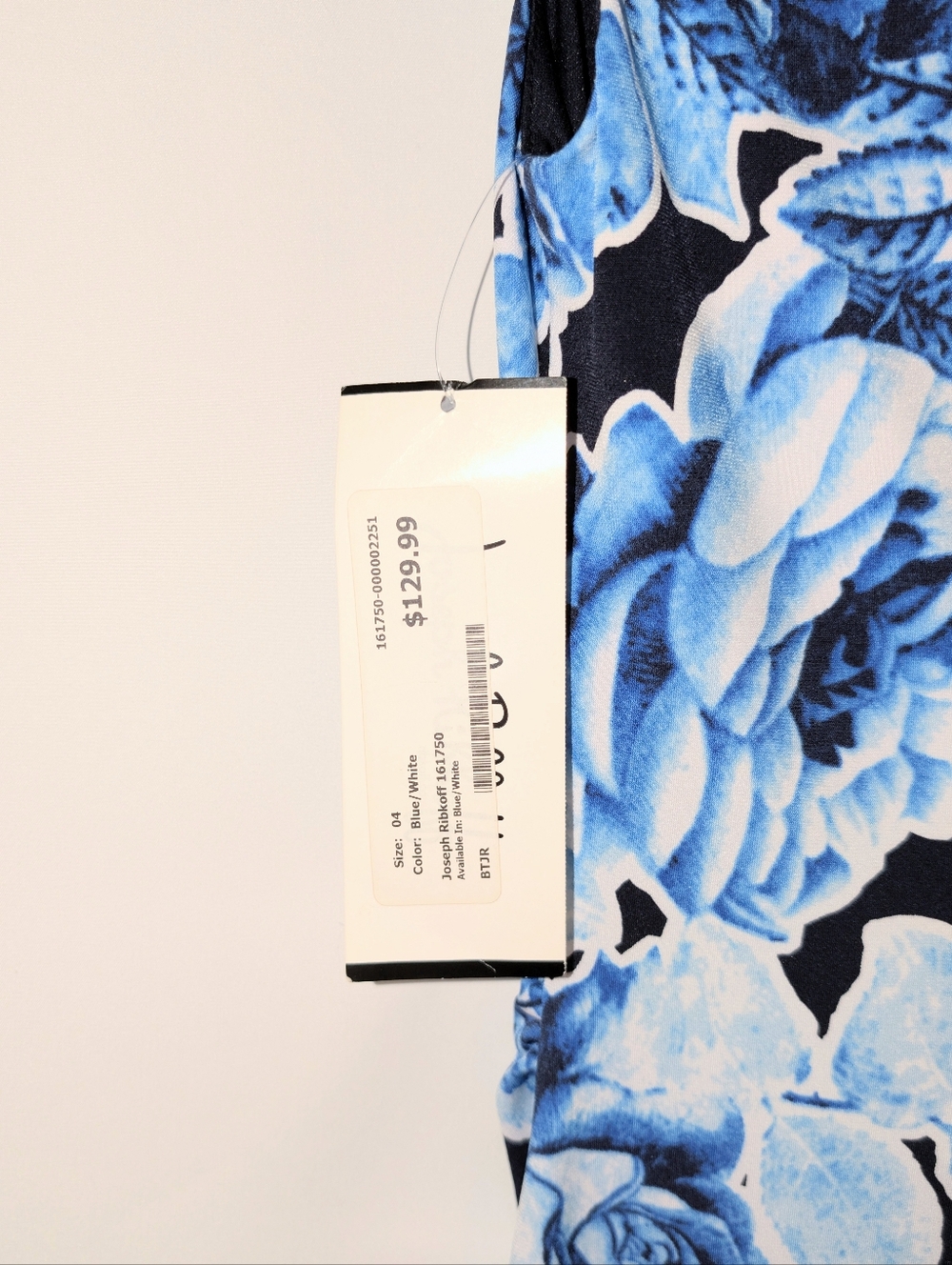 Joseph Ribkoff Blue Floral Patterned Dress - Picture 4 of 6